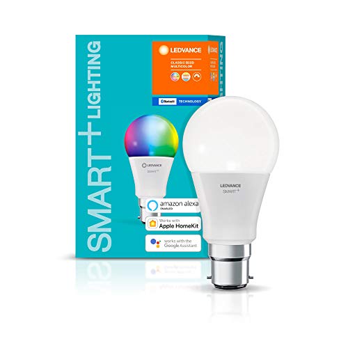 Ledvance LED Smart Birne 10W 60W B22d matt 800lm RGBW 2700K-6500K Dimmbar App Google Alexa Apple HomeKit Bluetooth