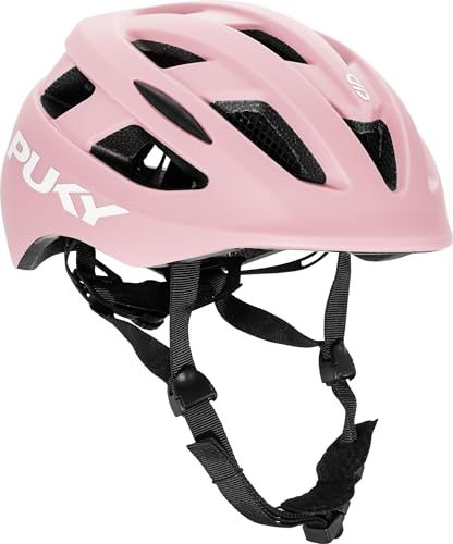 Set Puky Kinder Helm PH 8 PRO Rose Tuch Blaubaer Fahrradhelm Maximaler Schutz Belüftung Leichtgewicht Sichtbarkeit durch Licht-Modul Ideal für Sicherheit und Komfort auf dem Fahrrad