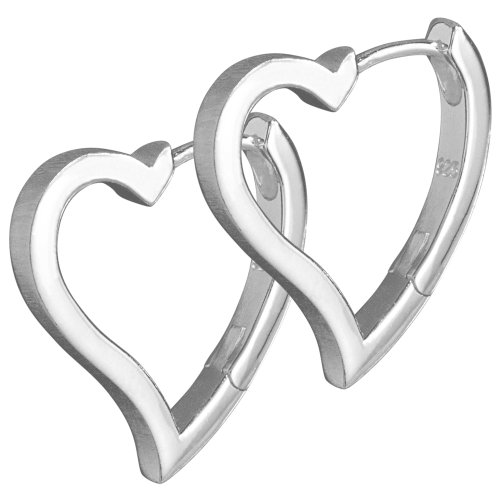 VINANI Klapp-Creolen Angel Heart Silber 925 CAH