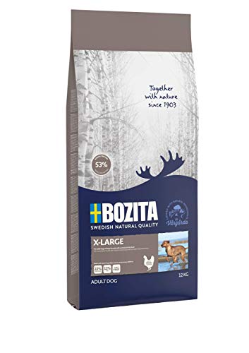 BOZITA X-Large Hundefutter - 12 kg - nachhaltig produziertes Trockenfutter für erwachsene Hunde großer Rassen - Alleinfuttermittel