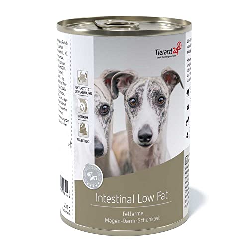 Tierarzt24 Vet Diet Intestinal Low Fat Nassfutter für Hunde 6x400 g