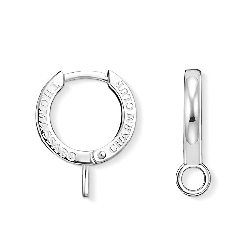 Thomas Sabo Damen Einzel Single Creole Clipverschluss Charm Club 925 Sterling Silber H2011-001-21