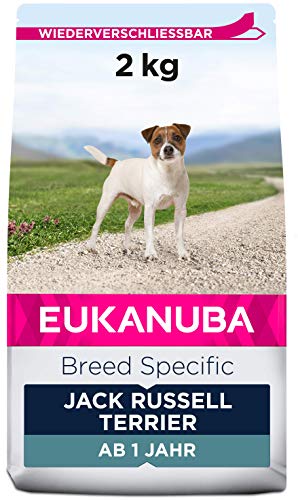 Eukanuba Breed Specific Jack Russell Terrier Trockenfutter - optimal auf die Rasse abgestimmtes Premium Hundefutter mit Huhn 2 kg