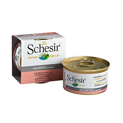 Schesir Natural Lachs 24x 85g Katzenfutter nass