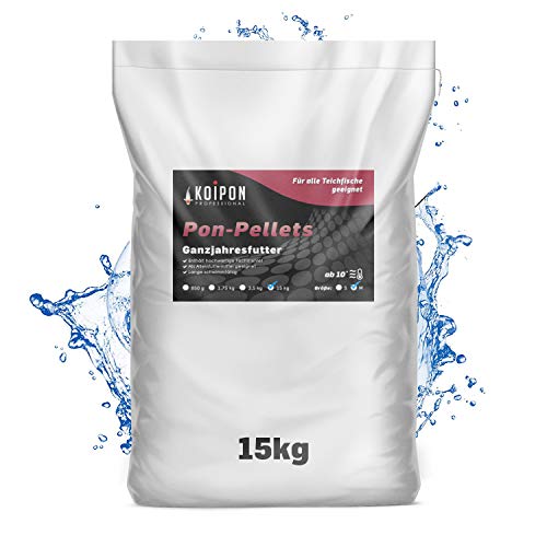 KOIPON Pon 6mm 15kg für Teichfische Ganzjahresfutter schwimmend als und geeignet