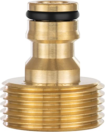 Poppstar Wasserhahn Adapter 1 Außengewinde Steckkupplung für Gartenschlauch kompatibel Stecksystem