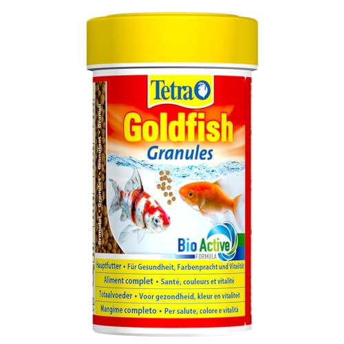Tetra Goldfish Granules - Granulat-Fischfutter für alle Goldfische und andere Kaltwasserfische 250 ml Dose