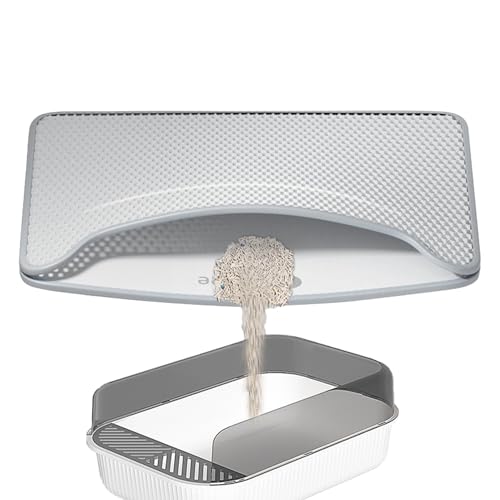 Nevalerra Kistenmatte Matte für Kisten doppelschichtige Streuungskontrolle rutschfeste Fangmatte für Katzen Katzenfangmatte