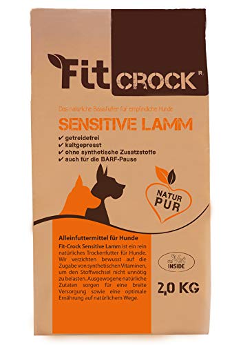  Fit Crock Hundefutter trocken Sensitive Lamm Mini 2kg getreidefrei