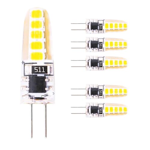 Chao Zan 220V-240V AC G4 LED Mini Birne 3W Energiesparende Birne Warmweiß 2700K-3000K Lampen Nicht Dimmbar 360 Lichtwinkel Stiftsockellampe für Pendelleuchten Schreibtischlampe 6 Stück