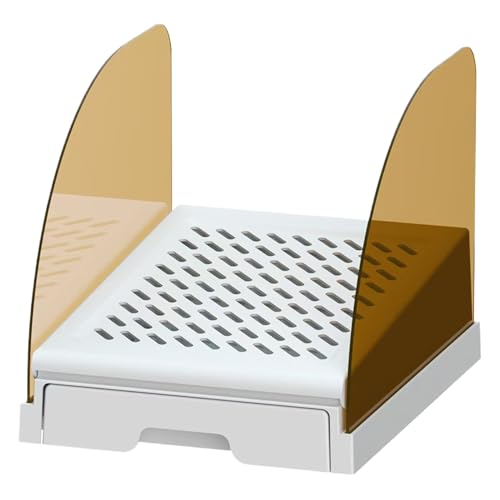 Rutschfeste Katzentoilette hochseitige Designschublade offene Katzentoilette Spritzschutz-Abfallbehälter leicht zu reinigende ausziehbare Wanne Bodennutzung im Innenbereich für Wohnungsbalkone un