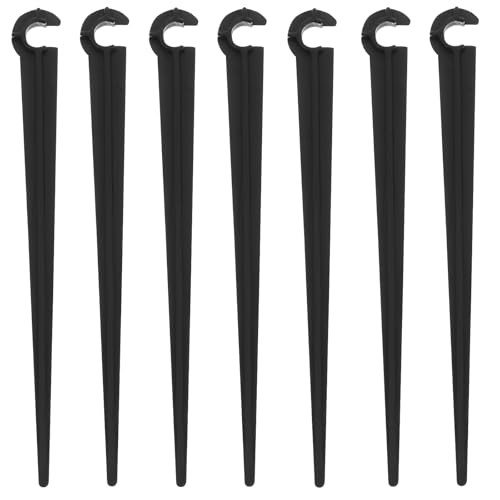 MAGICLULU 50 Stück Tropfbewässerungs Bewässerungsstützpfähle 11cm Abs Schlauchhalter Bewässerungsrohrhalter für Garten Gemüse Pflanzen