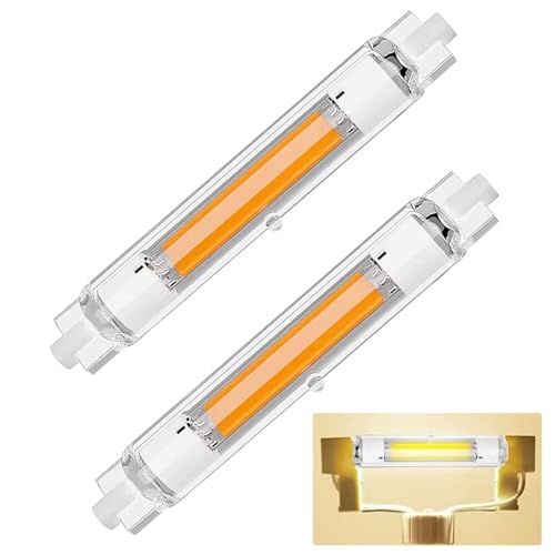 Dvnoua R7S LED 118mm Dimmbar 30W R7S COB LED Lampen Ersatz für 300W Halogen Leuchtmittel Glühbirne Naturweiß 4000K 3000LM Kein Flackern 360 Abstrahlwinkel Stab 2PCS