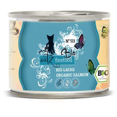 catz finefood Bio No 513 Lachs 6X 200g Katzenfutter nass