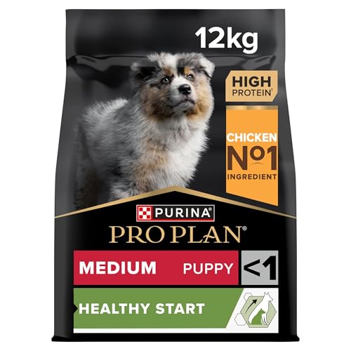 Pro Plan Medium Puppy Healthy Start Welpenfutter trocken reich an Huhn 1er Pack 1 x 12 kg