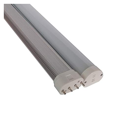 OUTFYT 2ST Führte 2G11 Stecker Licht 22W 100-277V Hohe CRI Milchig-weiße Transparente Haube Streifen 2G11 LED Energieeffizient Warm White 3000K