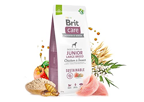 Brit Care Dog Sustainable Junior Large Breed Chicken Insect - dry dog food - 12 kg