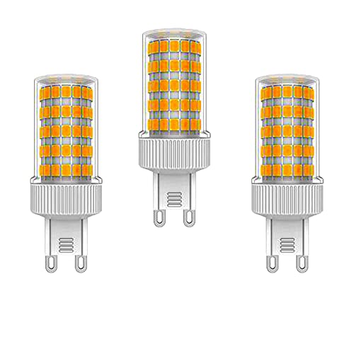 ZHIYUE 3 Stück G9 10W LED Birne Äquivalente Halogenbirnen 100W G9 1000LM Energiesparlampen G9 Sockel Led Lampe AC 220-240V Nicht Dimmbar Warmweiß 3000K G9 Kapselbirne