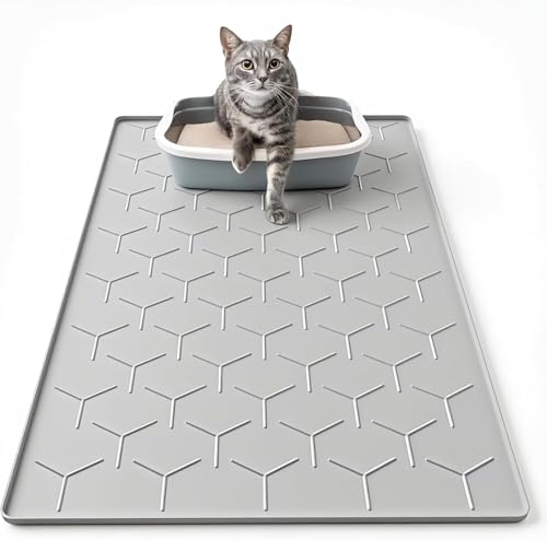 Katzenklo Matte. Katzenstreu Matte Und Katzenmatte Katzenklo Unterlage wasserdichte Matte Für Katzenklo Als Cat Litter Mat Für Sauberen Boden. rutschfest Wasserdich.