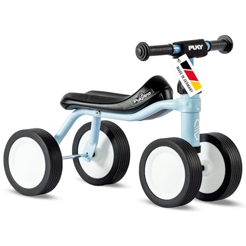 PUKY PUKYLINO Retro Blue Indoor-Rutschfahrzeug Kinder ab 1 Jahr Lauflernwagen Babyspielzeug Ergonomischer Sitz Sicherheitslenkergriffe Lenkerpolster Pulverbeschichtung FLOAT-Laufräder