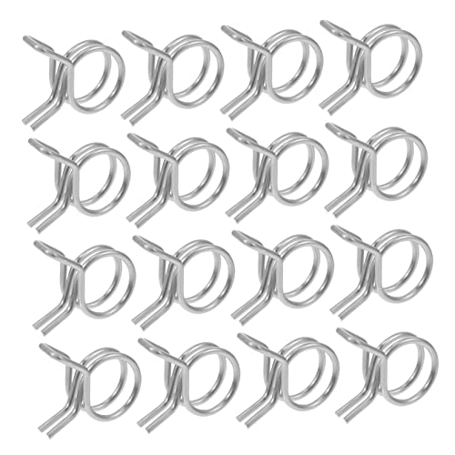 VANZACK 200 Stück Edelstahl Schlauchklemmen 5 Mm - 10 Mm Verstellbar Für Gartenleitungen - Flexible Schlauchhalter Langlebige Clips Zur Sicheren Befestigung Von Schläuchen Und Rohren
