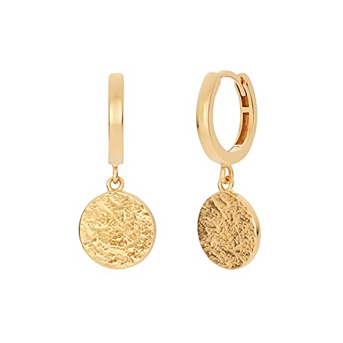 NOELANI Damen Creolen vergoldet aus 925er Sterling Silber 2 4 cm Gold Kommt in Schmuck Geschenk Box 2030122