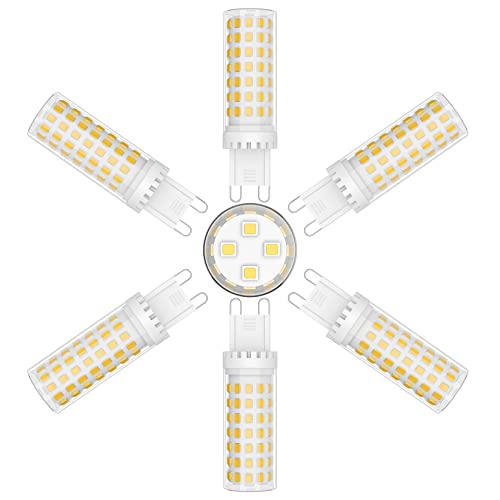 Klighten G9 LED Lampen 9W NatÃ¼rliches WeiÃŸ 4000K G9 LED Birne Leuchtmittel GlÃ¼hbirnen Nicht Dimmbar AC 220-240V 360 Grad Winkel 6er Pack
