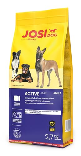 JosiDog Active 3 x 2 7 kg Hundefutter für ausgewachsene Hunde Trockenfutter Powered by JOSERA