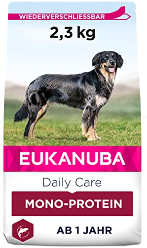 Eukanuba Daily Care Mono-Protein Hundefutter - Trockenfutter mit nur Lachs als tierischem Protein allergenarme Rezeptur 2 3 kg