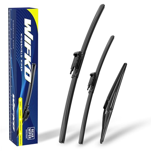 Wifko Scheibenwischer Kompatibel für Mercedes-Benz ML W164 03.2005-05.2011 Wischerblätter Vorne Hinten Set Frontscheibenwischer und heckscheibenwischer Set für Frontscheibe und Heckwischer