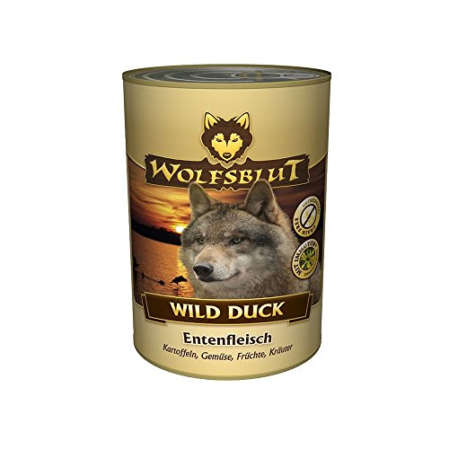 Wolfsblut Wild Duck   Entenfleisch   Nassfutter für ausgewachsene Hunde 6 x 395 g