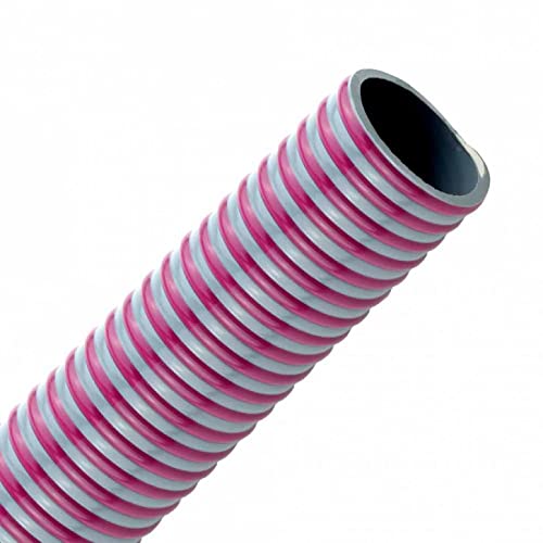 FLEXTUBE SE 25mm 1 Zoll Meterware - PVC Spiralschlauch als Saugschlauch und Druckschlauch dickwandig elastisch kältebeständig bis -25 C UV-beständig