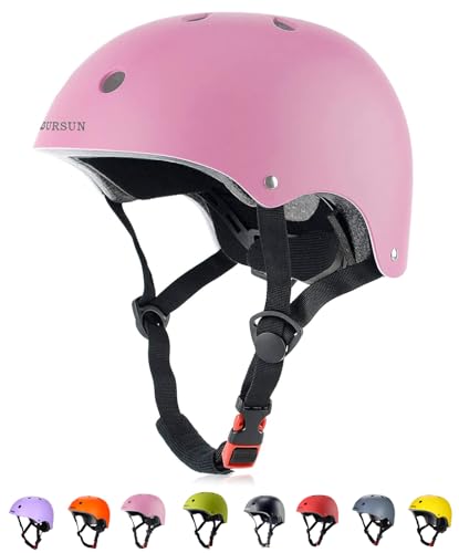 BURSUN Kinder Fahrradhelm Kinderhelm Skaterhelm für Alter 2-16 Jahre Jungen Mädchen Kinderhelm für Fahrrad Roller Skateboard Scooter Roller Skating
