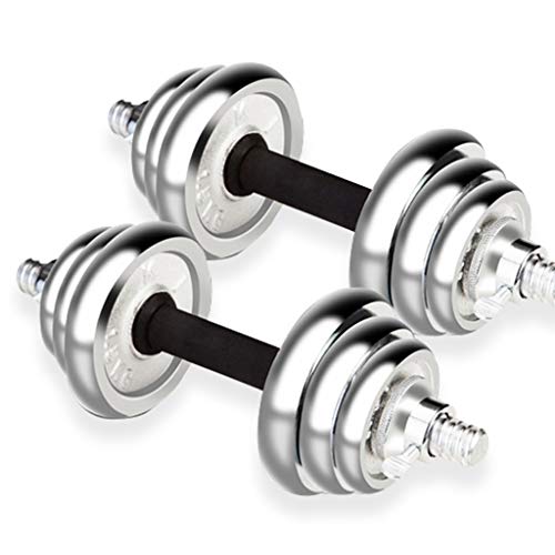 ZXQZ Hanteln Abnehmbare Galvanisierte Aus Gusseisen Extra Zum Formen Der Hüften Übungsschultern und Bauchmuskeln Kleine Size 15kg 7.5kgx2