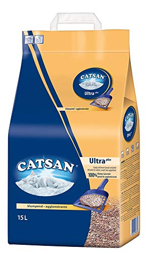 Catsan Ultra Plus Klumpstreu klumpendes Katzenstreu 1 Packung 1 x 15l