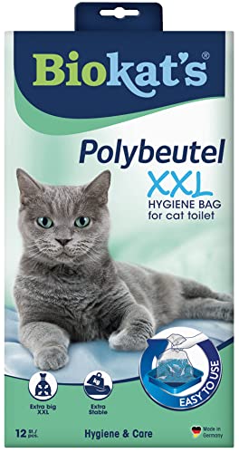 Biokat s Polybeutel XXL   Beutel zur Auslage in der Katzentoilette fÃ¼r hygienischen Wechsel der Katzenstreu   1 Packung 1 x 12 Beutel
