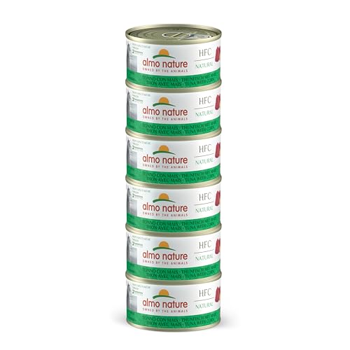 almo nature Megapack Katzenfutter nass - Thunfisch Mit Mais 6er Pack 6x70g