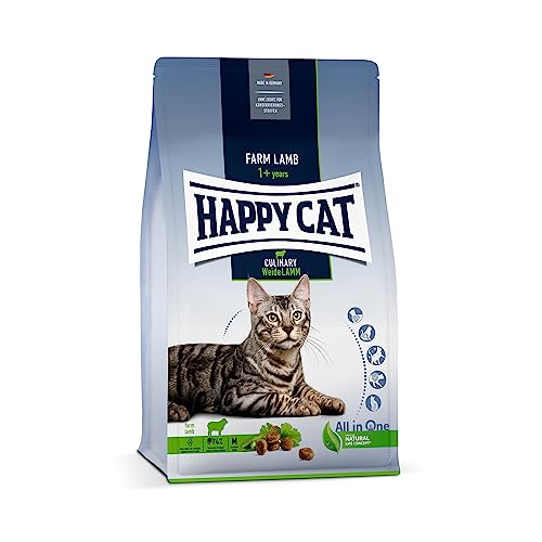 Happy Cat 70548 - Culinary Adult Weide Lamm - Katzen-Trockenfutter für ausgewachsene Katzen und Kater - 1 3 kg Inhalt
