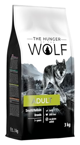 The Hunger of the Wolf Hundefutter für ausgewachsene Hunde kleiner und mittlerer Rassen Trockenfutter mit Huhn reich an Vitamin C und E   3