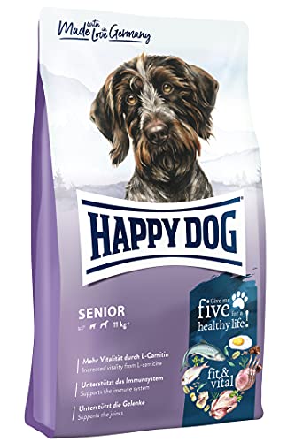 Happy Dog 60767 - Supreme fit vital Senior - Hunde-Trockenfutter für ältere Hunde - 4 kg Inhalt