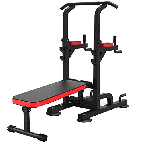 CCKUYT Hantelbank für Zuhause Hantelbank Hantelbank Multifunktions-Trainingsbank Fitnessgerät Klimmzüge Sit-Ups Liegestütze Hantelbank Gewicht L