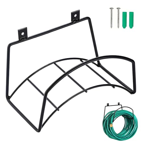 Schlauchhalter Wand Gartenschlauchhalter Wasserschlauch Halter Schlauchtrommel für Flexiblen Gartenschlauch Staubsaugerschlauch Halterung Flachschlauch A