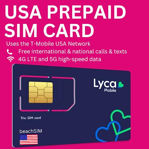 Lycamobile 6GB SIM Prepaid inkl. Hawaii Puerto Rico   Mobile Daten 4G LTE Nationale Internat. Anrufe SMS 6GB fÃ¼r 30 Tage