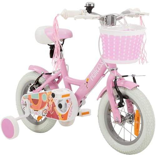 Actionbikes Kinderfahrrad Princess 12 Zoll   V Brake Bremsen   für von 2 5 Jahren   Schutzblech v. h.   für Mädchen Jungen   Laufrad   Fahrräder   Bicycle   Kinderrad