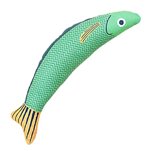 G n rique Cat Chew Interaktives Spielzeug Tragbares Saury-Fisch-Tritt-Spielzeug leicht und gefaltet leicht Lange Lebensdauer harte Unterhaltung