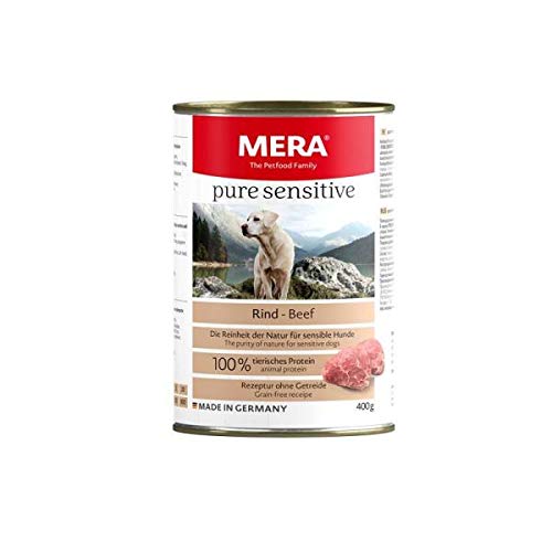 Mera Dog Pure Sensitive Meat Rind 400g-Dose Menge 6 je Bestelleinheit
