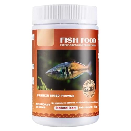 FACAIIO Gefriergetrocknetes Fischfutter mit rotem Blutwurm 60 49 % Protein reich an Astaxanthin für tropische Aquarienfische 200 500 ml