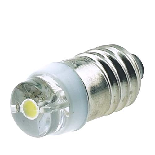 10x E10 LED Schraubsockel Linse Fahrrad Taschenlampe 3,5-4,5V DC Deutsche Post 