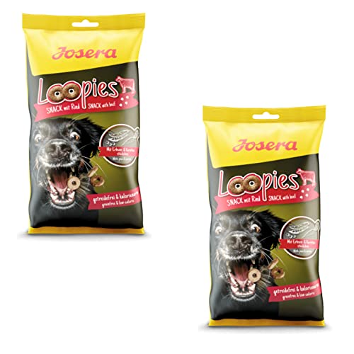 Josera Loopies Rind - Leckerlis für Hunde - Doppelpack - 2 x 150 g