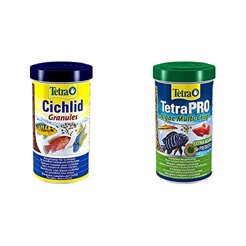 Tetra Cichlid Granules Hauptfutter für Cichliden fördert Gesundheit versch. Varianten Pro Algae Premiumfutter Fischfutter enthält Algenkonzentrat für Widerstandskraft Verschiedene Größen